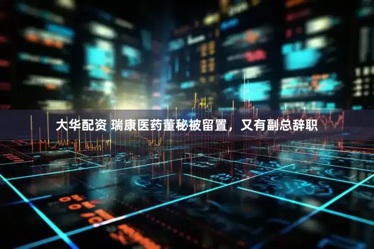 大华配资 瑞康医药董秘被留置，又有副总辞职